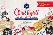 Christmas Brush Lettering, an Illustration by HappyHandsProject (Thumbnail 1 of 3)