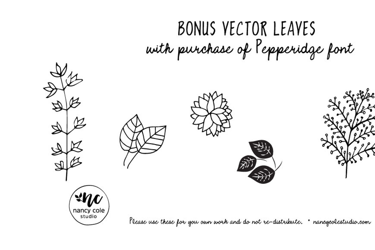 Pepperidge font preview 5