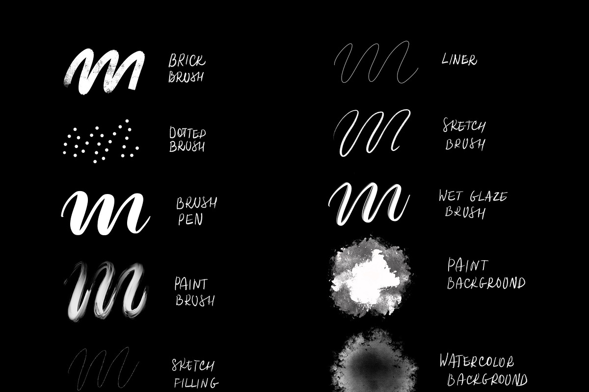 FineBrushes - Procreate brushset, a Brush Add-On by tatiananemna (Photo 2 of 2)