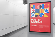 Hanging Poster Mockup, an Advertising Mockup by graphicsauce (Thumbnail 3 of 4)