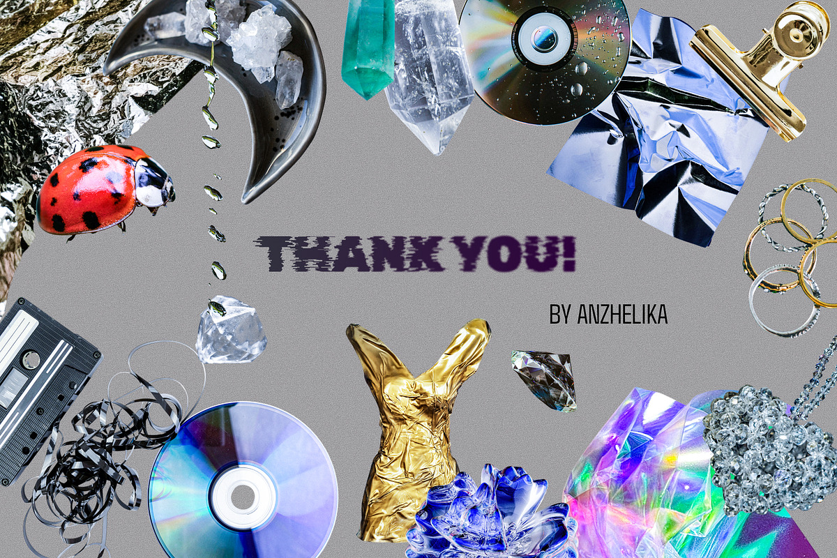 3D Glass & Chrome Collage Pack, an Object Graphic by Anzhelika (Photo 10 of 10)