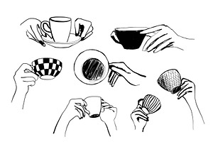 Coffee Time Illustrations Set