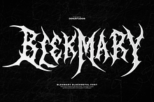 BlekMary | Black Metal Font