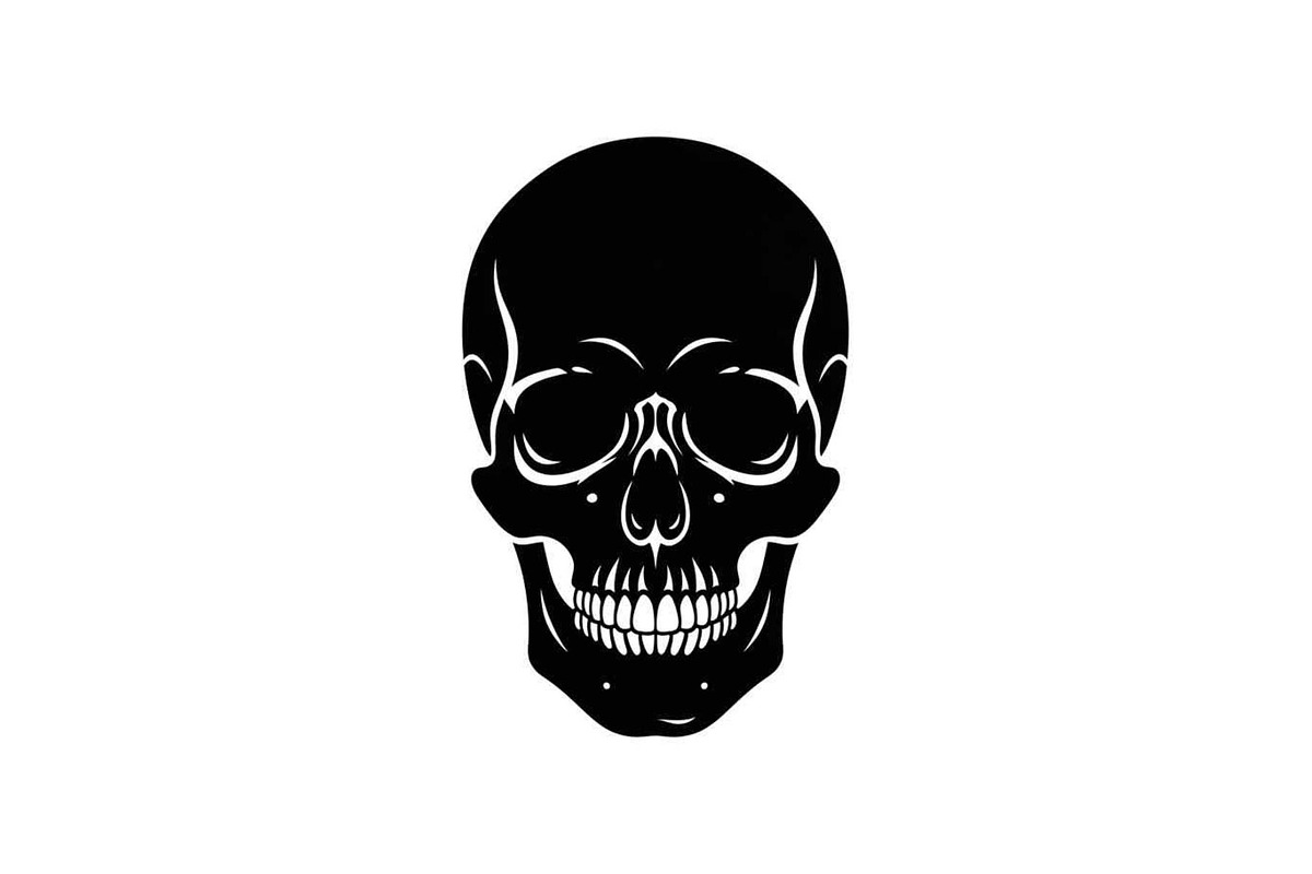 50 Skull Head Silhouette Vector Bund, an Illustration by Creativeshirt (Photo 50 of 51)