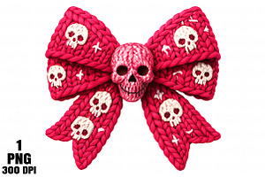 Yarn Crochet Anti Valentine's Day P, an Illustration by Daily.Designs