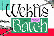 Wekfis Batch Display Serif Typeface, a Serif Font by timelesstype.co (Thumbnail 1 of 10)