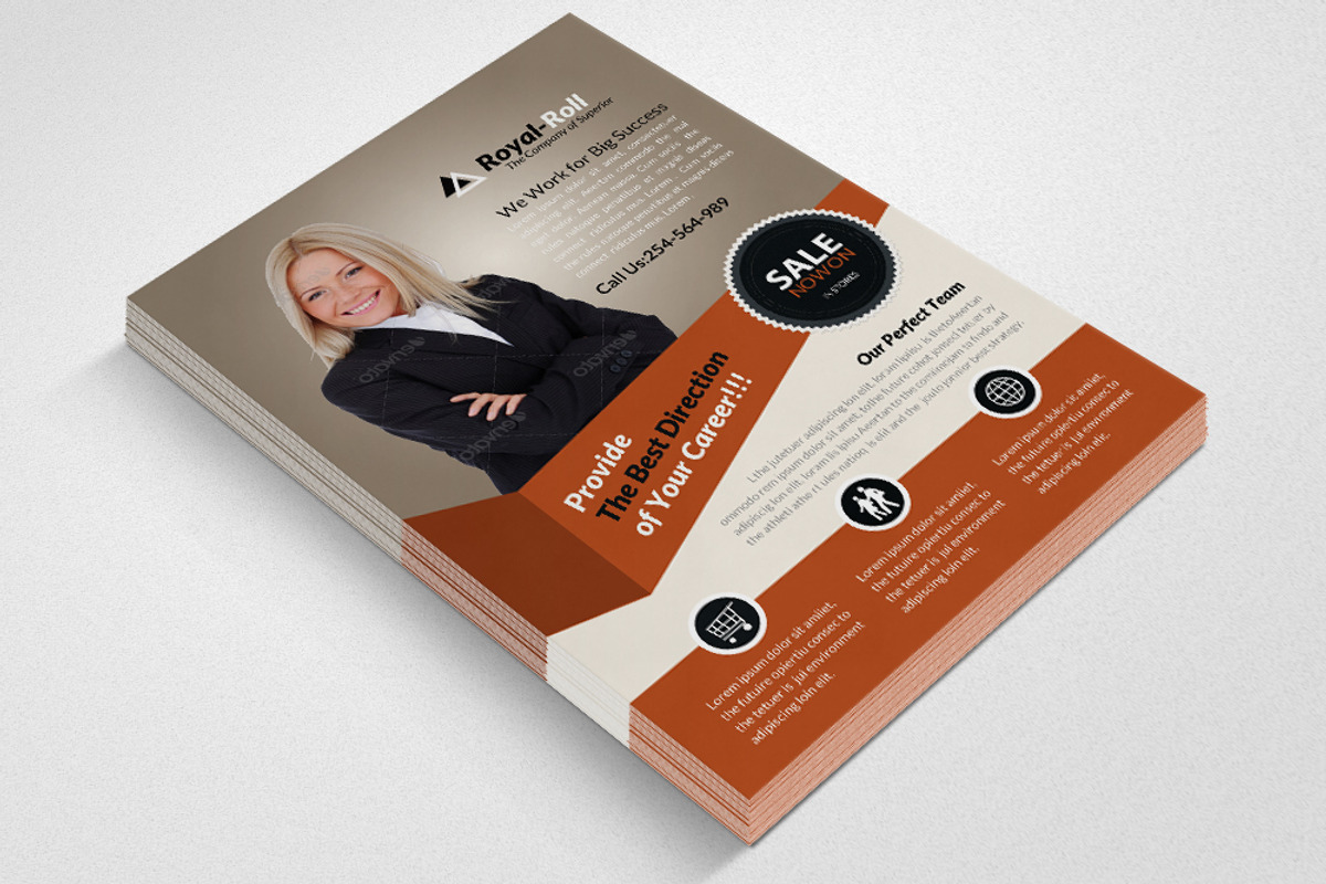 Creative Business Flyer Template, a Flyer Template by Psd Templates (Photo 2 of 3)