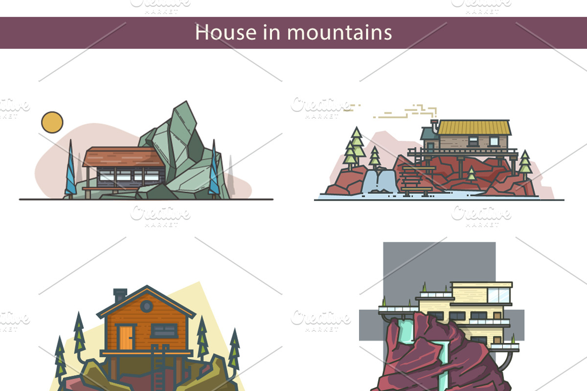 Outline vector illustrations, an Illustration by I-RO (Photo 2 of 4)