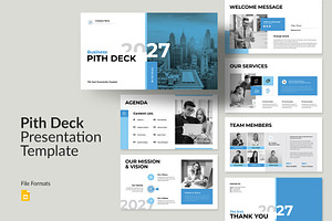 Pitch Deck Google Slides Template, a Presentation Template by Pixelpick