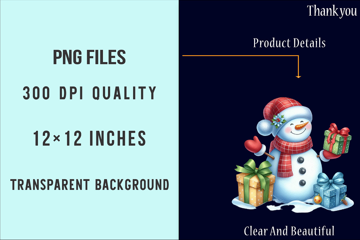 Snowman Winter Clipart Bundle, an Illustration by SinaCreation (Photo 6 of 7)