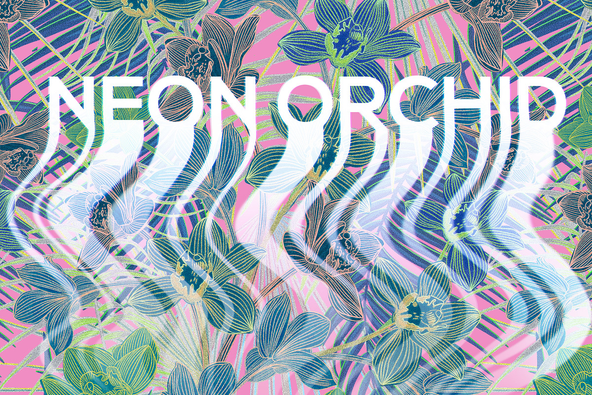 NEON ORCHID seamless patterns, a Pattern Graphic by ANAKOTO (Photo 10 of 18)
