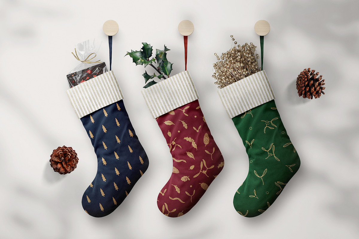 Christmas Patterns, a Pattern Graphic by PatrushevaYana (Photo 3 of 12)