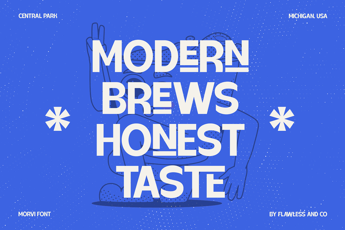 Morvi - Retro Bold Display Font, a Font by Flawless And Co (Photo 5 of 10)