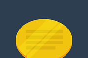 Flat golden icons, a Graphic by Nerokanji_Designs (Thumbnail 3 of 5)