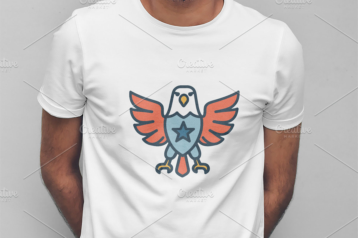 Patriotic Eagle Graphic Element, a Branding & Logo Template by Vectorium Studio (Photo 2 of 3)