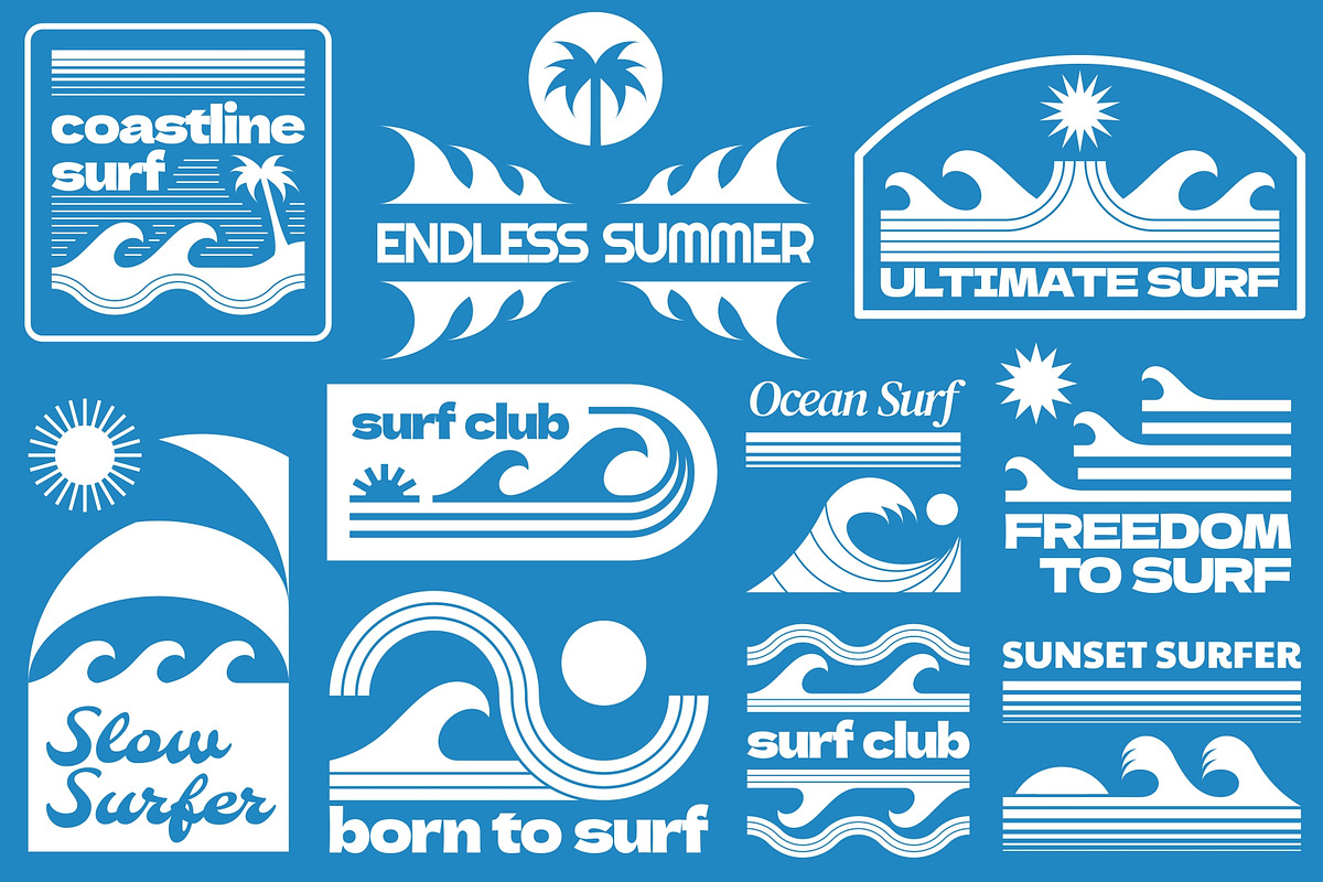 Surf Logo Graphics, an Object Graphic by Firowerk (Photo 8 of 10)