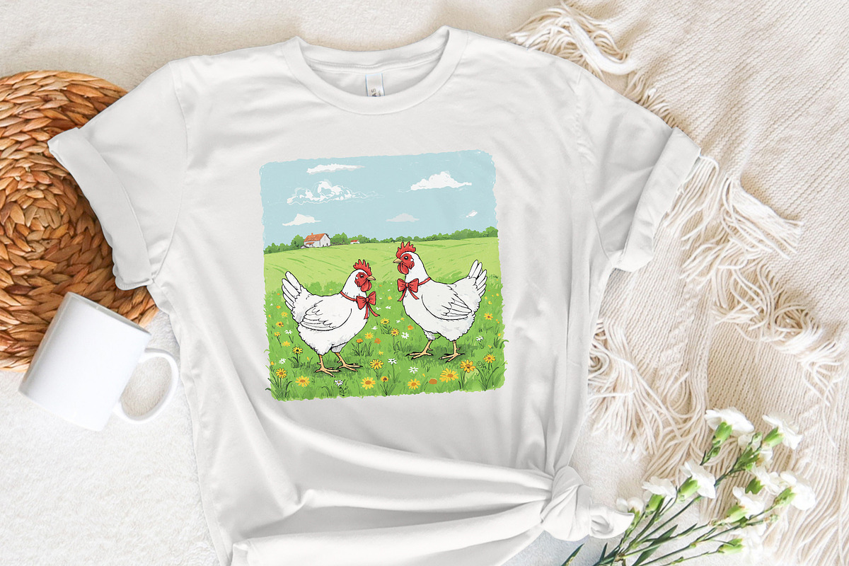 Country Farm Chickens PNG, Cute, an Illustration by SharpMarketplace (Photo 7 of 9)