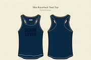 Mens Racerback Sport Tank Top - VecFashion