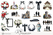 105 Christian funeral clip art, a Person Illustration by Poppy Lane Studio (Thumbnail 3 of 10)