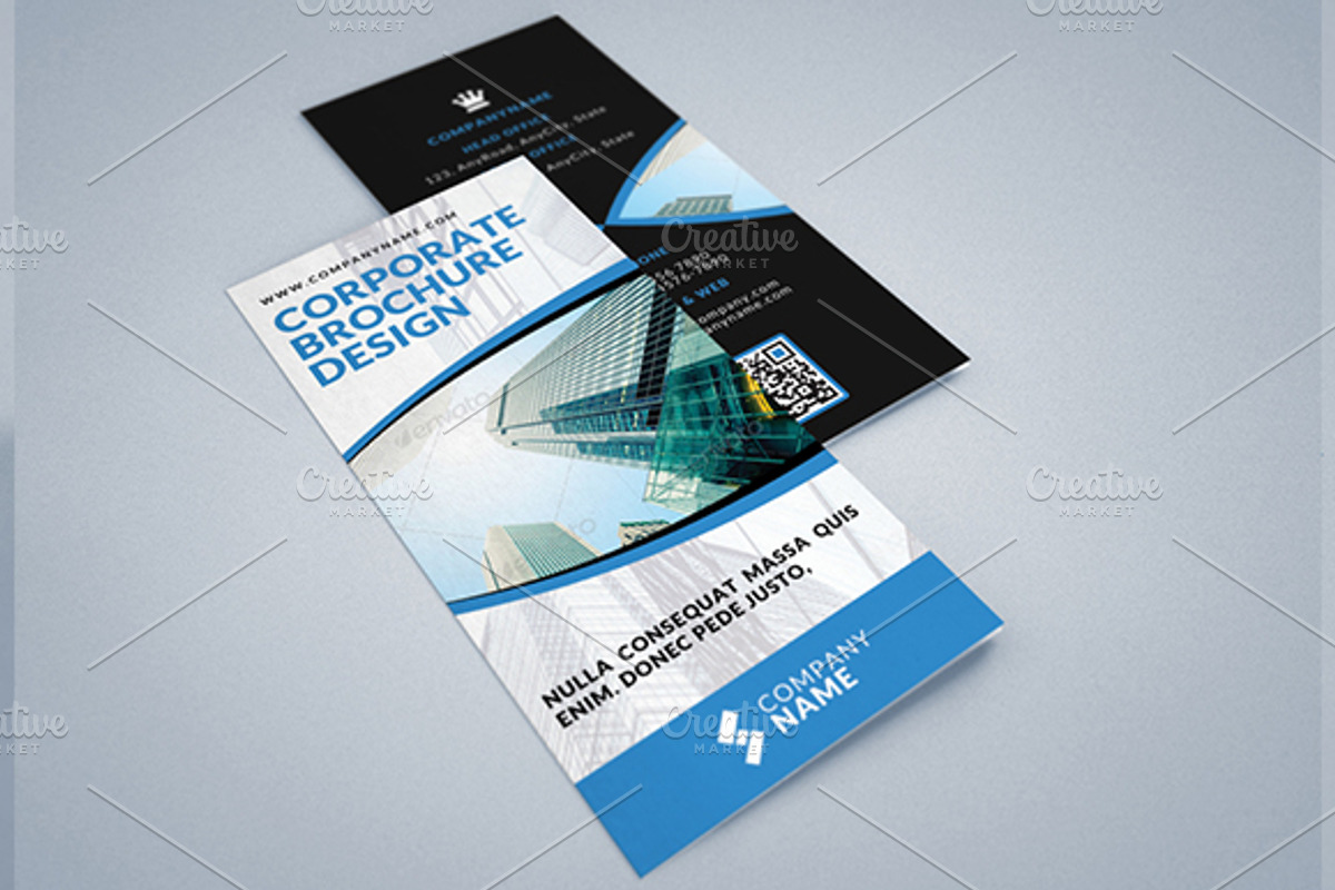 Corporate Multipurpose Trifold 3, a Brochure Template by WonderShop (Photo 3 of 3)