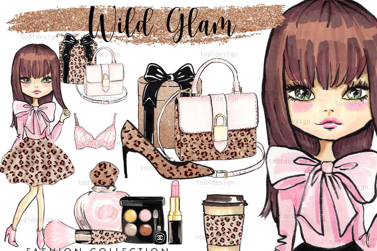 Wild Glam Glitter Collection, a Person Illustration by creativeDi (Photo 1 of 4)