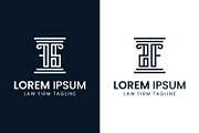 Letters FS or FZ Pillar Logo, a Branding & Logo Template by Pray Art Design Studio (Thumbnail 2 of 2)