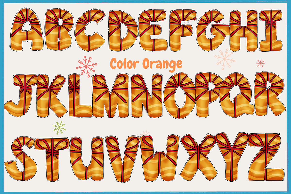 Christmas color set 6-PNG fonts, a Symbol Font by It me digital art (Photo 3 of 11)