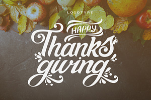 Happy Thanksgiving Logotype