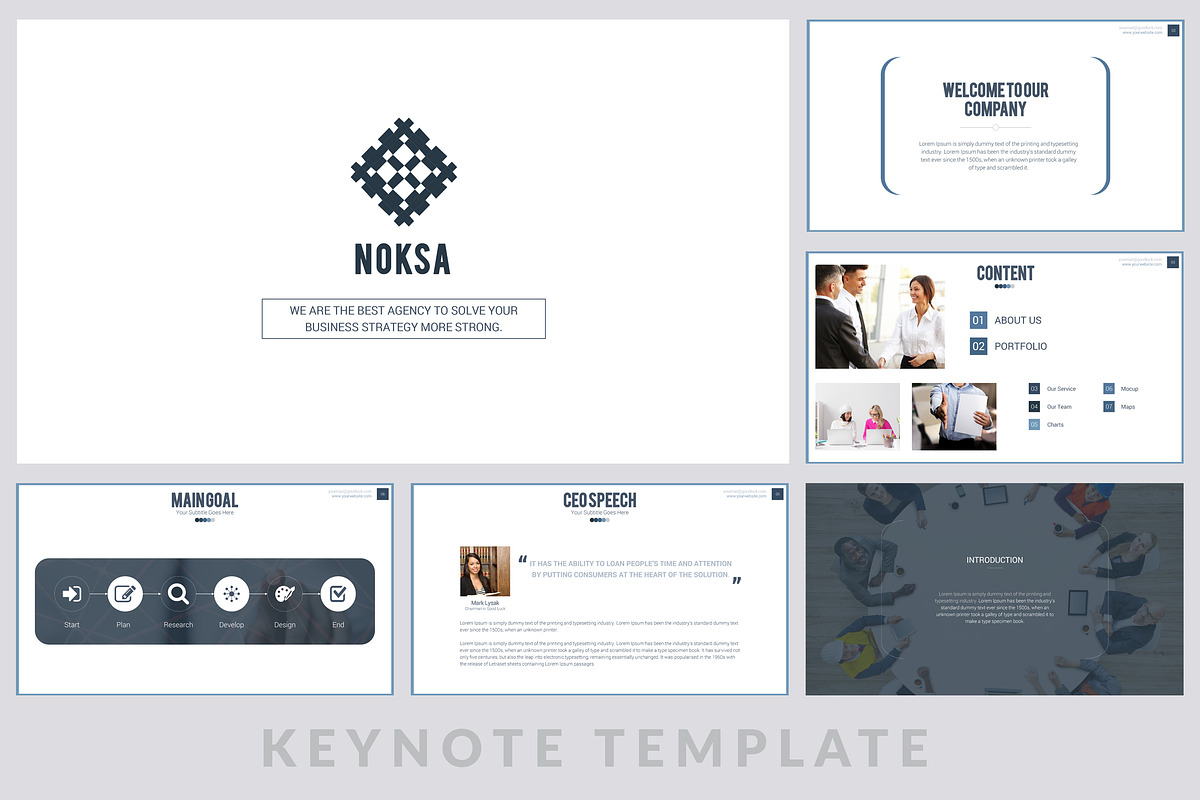 Noksa Keynote Template, a Presentation Template by ZAAS (Photo 2 of 11)