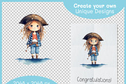 Cute Pirates Watercolor Clipart PNG, a Decorative Illustration by Digital Dreamscaping (Thumbnail 3 of 4)