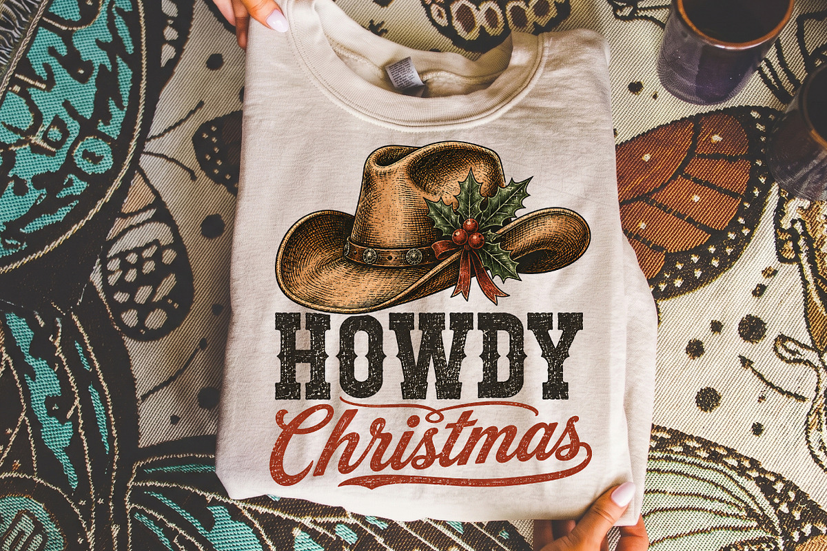 Howdy Christmas PNG,Western, a Seasonal Illustration by Libby Wishes (Photo 3 of 4)