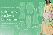 High Res Fashion Beachwear Flats, a Graphic by Summer Stories (Thumbnail 1 of 8)