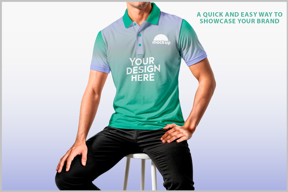 Polo T-Shirt Mockup PSD, a Shirt Mockup by Bruno's Shop (Photo 2 of 4)