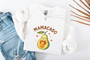Mamacado PNG, Cute Avocado Mom Art,, an Illustration by SharpMarketplace (Thumbnail 4 of 9)