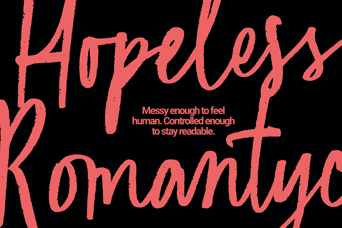Raveling Melany - Messy Handwritten, a Handwritten Font by Zarma Type (Photo 7 of 12)