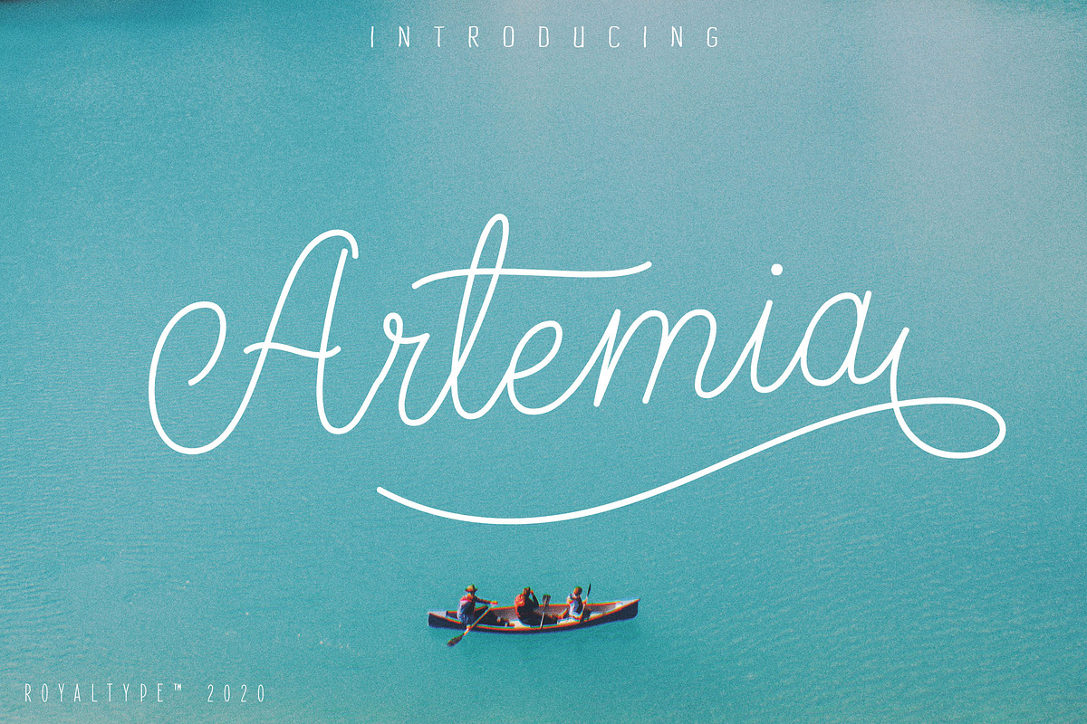 Artemia Script, a Script Font by Royaltype (Photo 1 of 6)