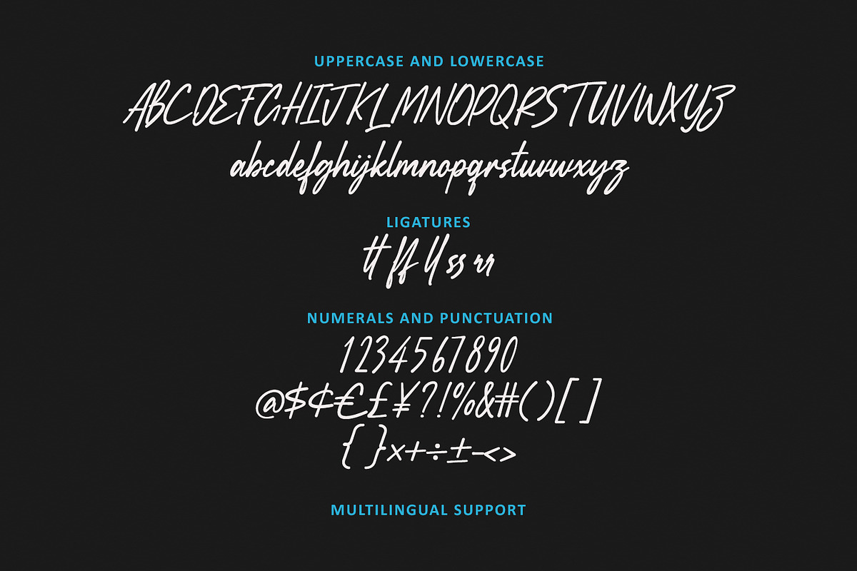 Bafferry Modern Handcrafted Script, a Script Font by Maulana Creative (Photo 6 of 6)