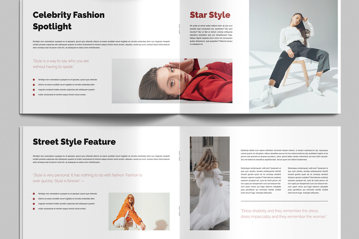 Fashion Magazine Layout Design preview 4