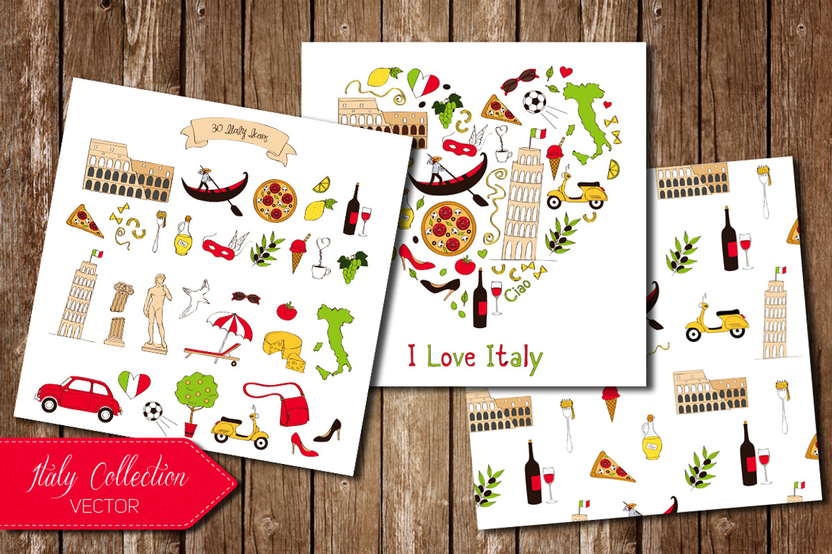Italy Collection, a Graphic by Alina Tsesarskaya (Photo 1 of 6)