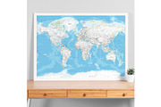 Vector World Map - Large&Detailed, a Decorative Illustration by PorcuPen Works (Thumbnail 9 of 9)