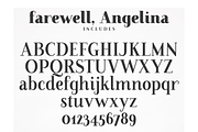 Farewell Angelina Display serif font, a Serif Font by Ana's Fonts (Thumbnail 3 of 9)