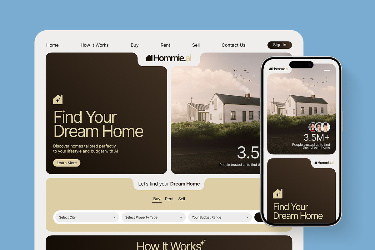 AI Real Estate Figma Landing Page preview 3