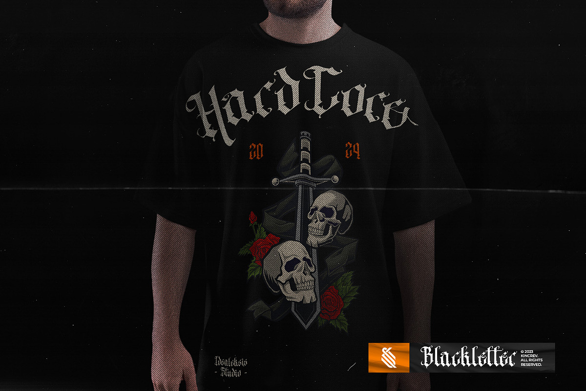 Black Ronge - Blackletter Font, a Blackletter Font by Kincrev Studio (Photo 2 of 6)