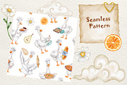 Watercolor Pastry Chef Goose Clipart, a Graphic by Watercolor dreams (Thumbnail 5 of 5)