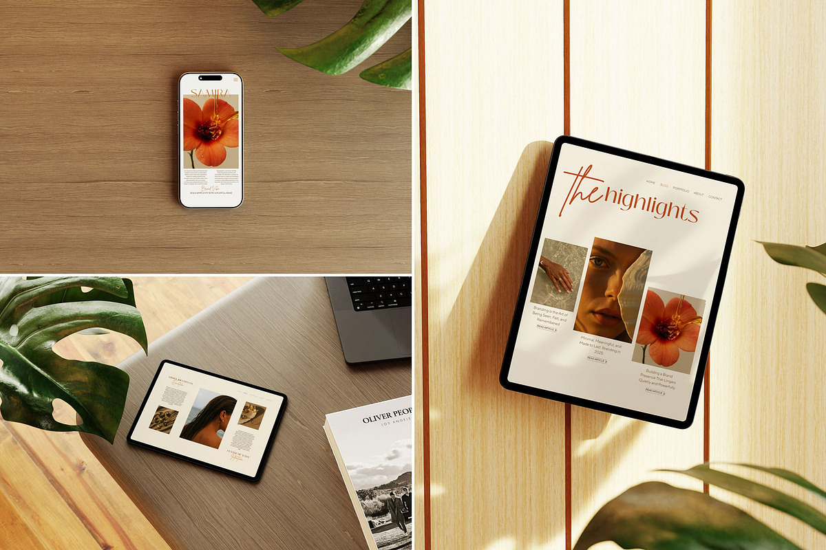 Samira Device Mockup Collection, an iPhone Mockup by Mockup Line (Photo 4 of 7)