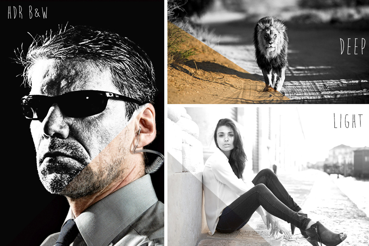 B&W PRO Actions Set preview 3