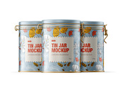 Tin Jar With Locking Lid Mockup, a Cups & Container Mockup by Ram Studio LLC (Thumbnail 3 of 14)