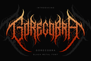Gorecobra | Black Metal Font Vol. 4