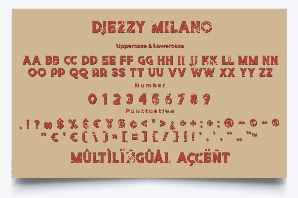 Djezzy Milano Vintage Font, a Serif Font by Bayuktx (Photo 13 of 14)
