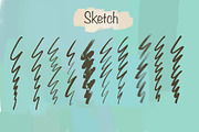 Textured Procreate Brush, a Brush Add-On by badrusblue (Thumbnail 2 of 5)